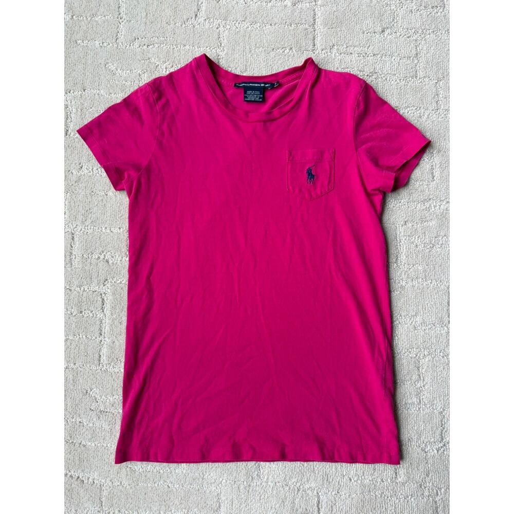 Ralph Lauren Sport Pocket Tee Shirt Short Sleeves Embroidered